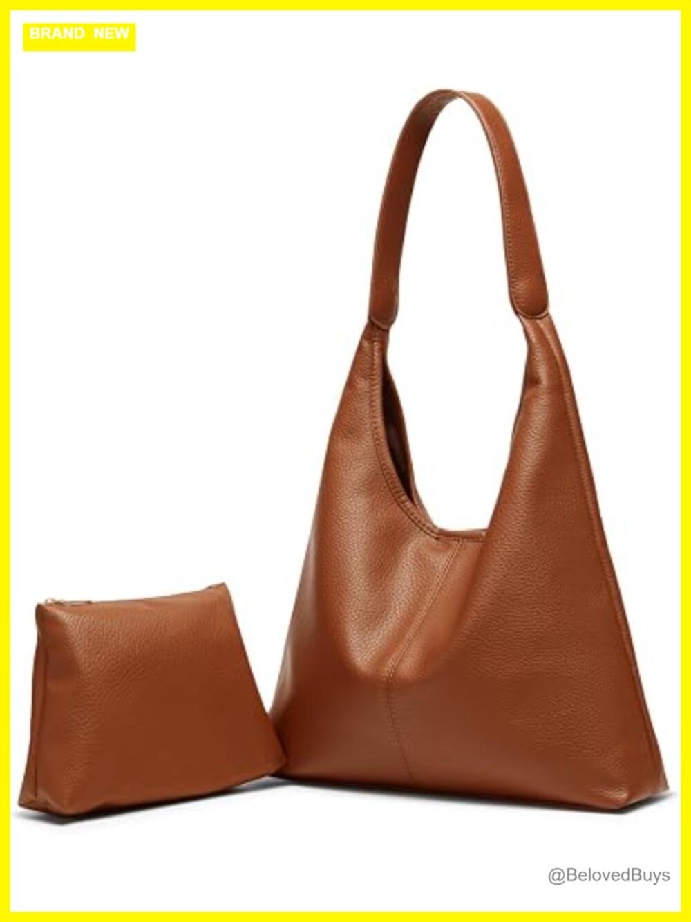 Faux Suede Hobo Bag Slouchy Purse Shoulder Tote Handbag